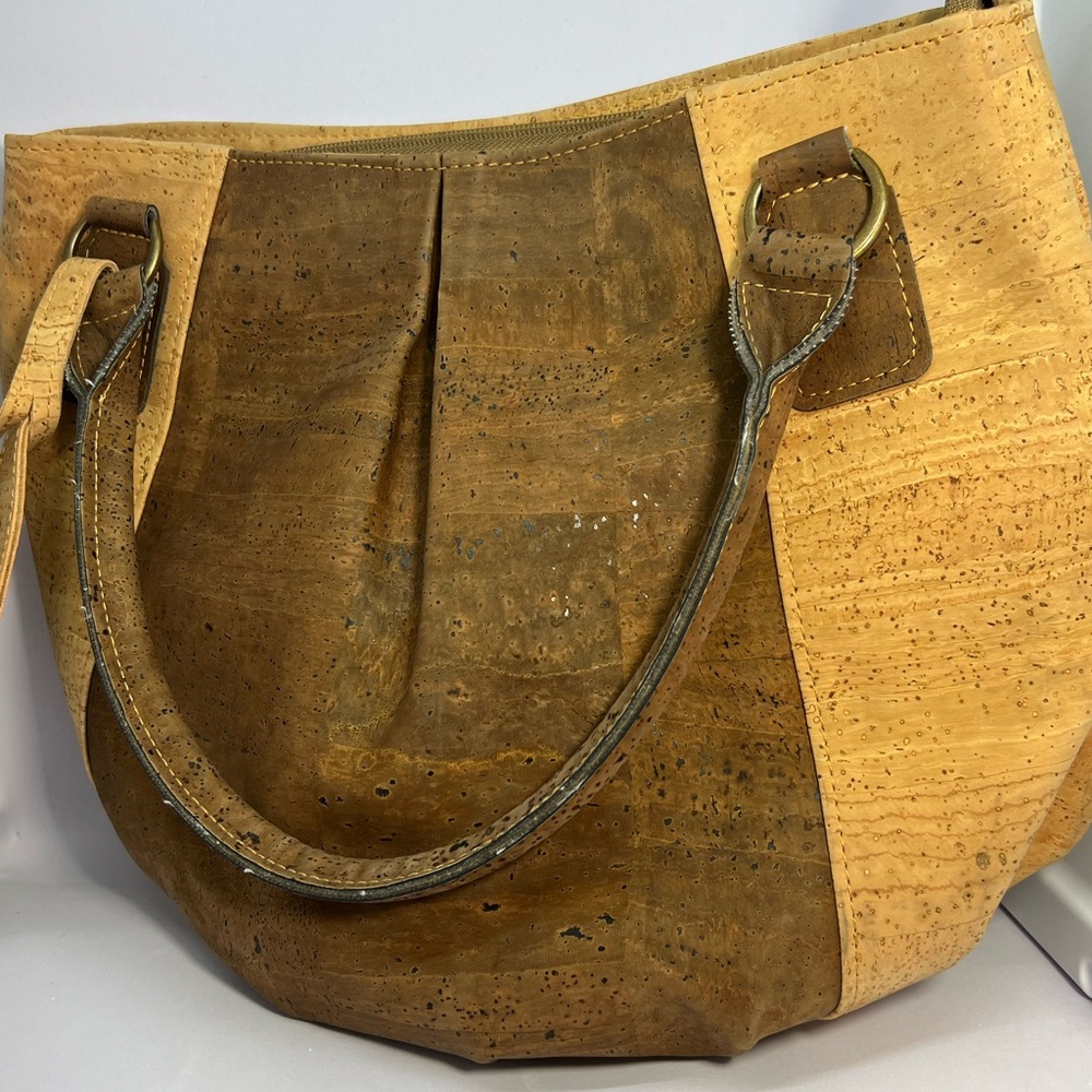 Artelusa Natural Cork Women's Shoulder Bag with thirty-one Cork Wallet